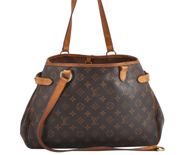 Auth Louis Vuitton Monogram Batignolles Horizontal Tote Bag M51154 Junk 1616K