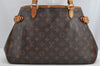 Auth Louis Vuitton Monogram Batignolles Horizontal Tote Bag M51154 Junk 1616K