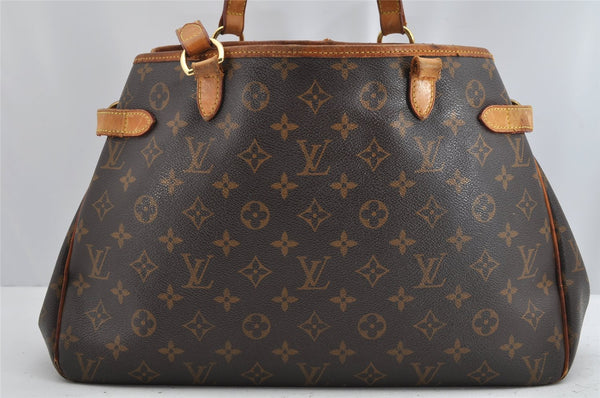Auth Louis Vuitton Monogram Batignolles Horizontal Tote Bag M51154 Junk 1616K
