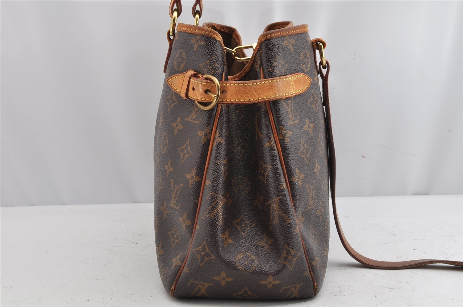 Auth Louis Vuitton Monogram Batignolles Horizontal Tote Bag M51154 Junk 1616K