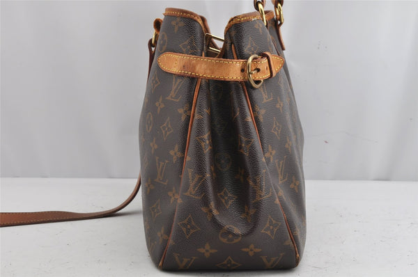 Auth Louis Vuitton Monogram Batignolles Horizontal Tote Bag M51154 Junk 1616K