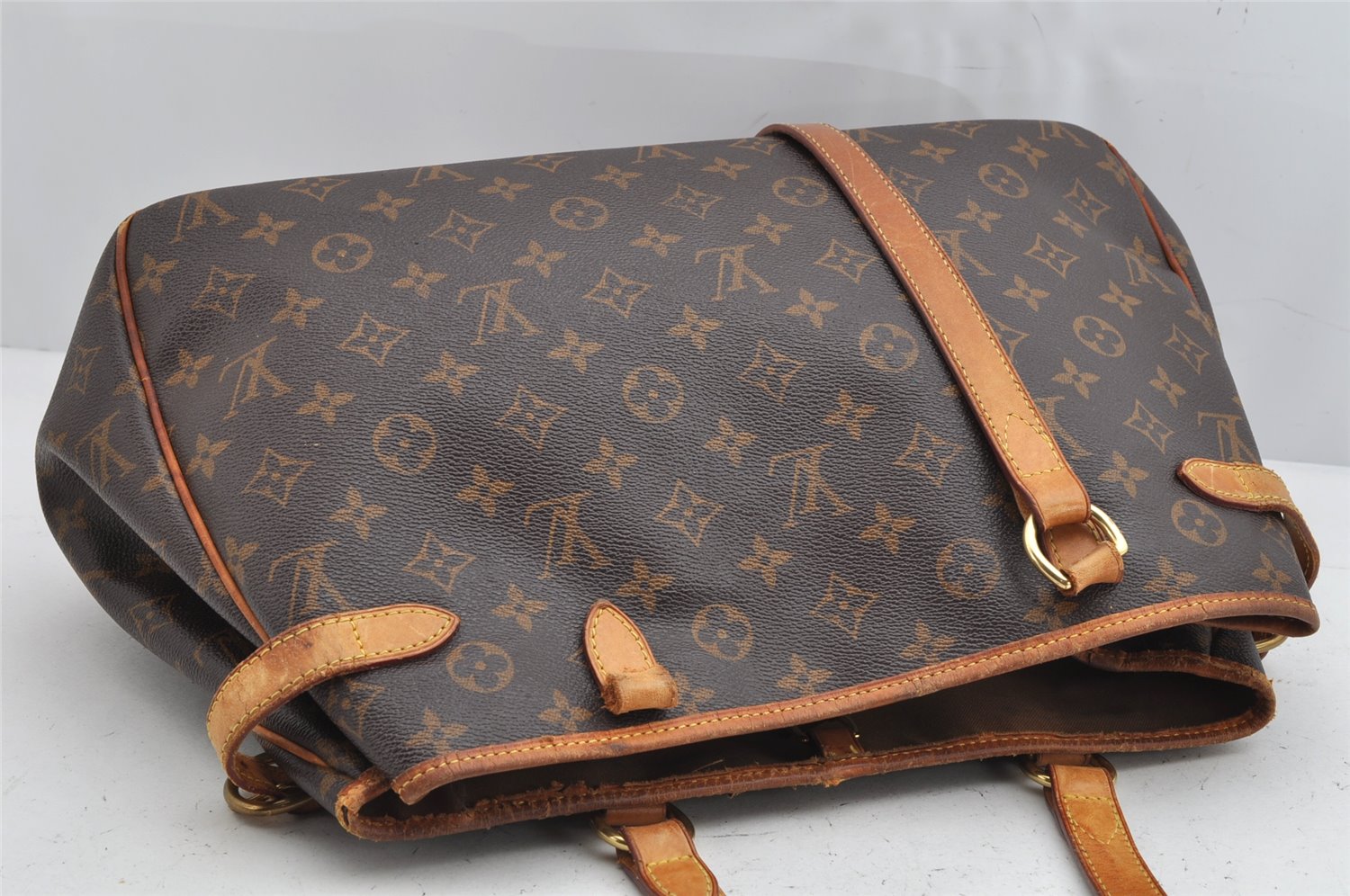 Auth Louis Vuitton Monogram Batignolles Horizontal Tote Bag M51154 Junk 1616K