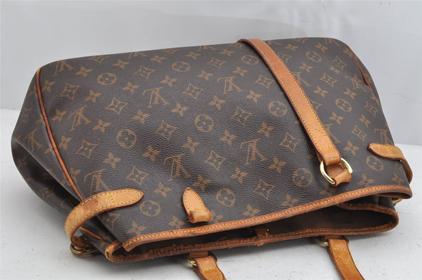 Auth Louis Vuitton Monogram Batignolles Horizontal Tote Bag M51154 Junk 1616K