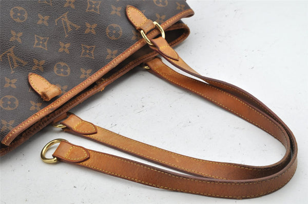 Auth Louis Vuitton Monogram Batignolles Horizontal Tote Bag M51154 Junk 1616K