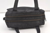 Authentic CHANEL New Travel Line 2Way Hand Bag Purse Nylon Leather Black 1617K