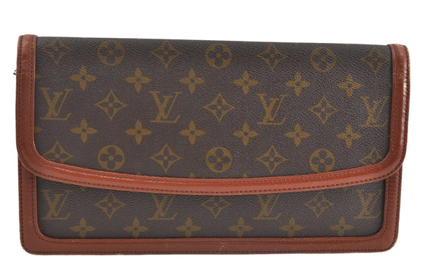 Auth Louis Vuitton Monogram Pochette Dame GM Clutch Hand Bag Old Model LV 1618J