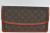 Auth Louis Vuitton Monogram Pochette Dame GM Clutch Hand Bag Old Model LV 1618J