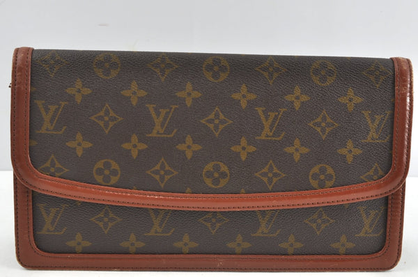 Auth Louis Vuitton Monogram Pochette Dame GM Clutch Hand Bag Old Model LV 1618J