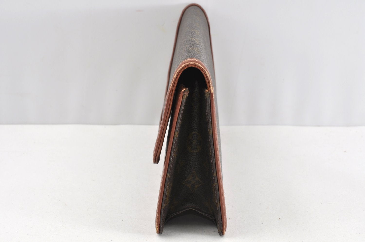 Auth Louis Vuitton Monogram Pochette Dame GM Clutch Hand Bag Old Model LV 1618J