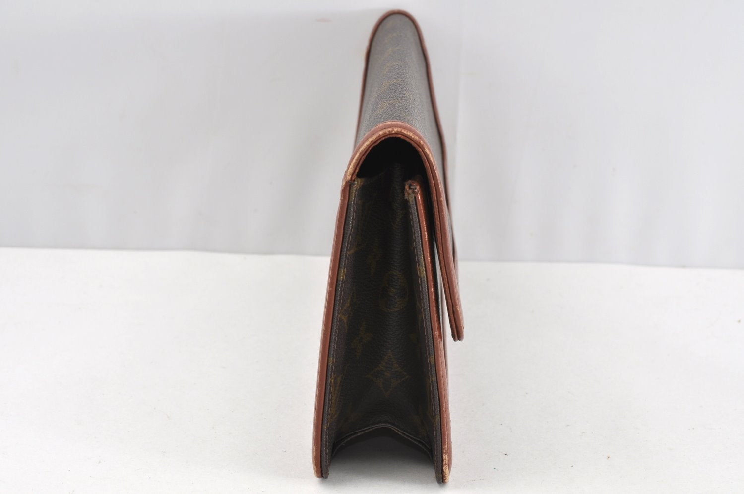 Auth Louis Vuitton Monogram Pochette Dame GM Clutch Hand Bag Old Model LV 1618J