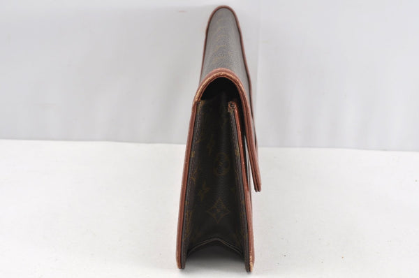 Auth Louis Vuitton Monogram Pochette Dame GM Clutch Hand Bag Old Model LV 1618J