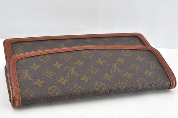 Auth Louis Vuitton Monogram Pochette Dame GM Clutch Hand Bag Old Model LV 1618J