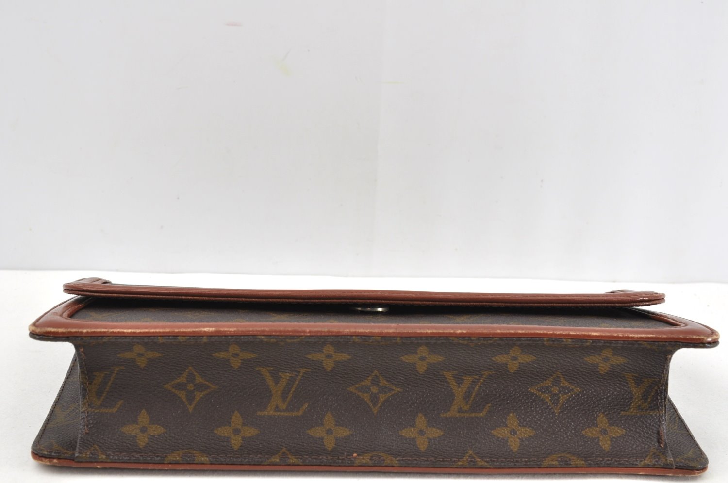 Auth Louis Vuitton Monogram Pochette Dame GM Clutch Hand Bag Old Model LV 1618J