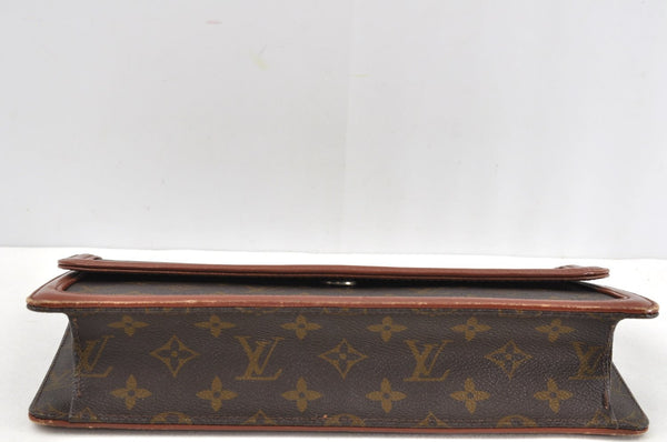 Auth Louis Vuitton Monogram Pochette Dame GM Clutch Hand Bag Old Model LV 1618J