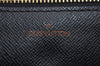 Authentic Louis Vuitton Epi Montaigne 27 Clutch Hand Bag Blue M52655 LV 1619I