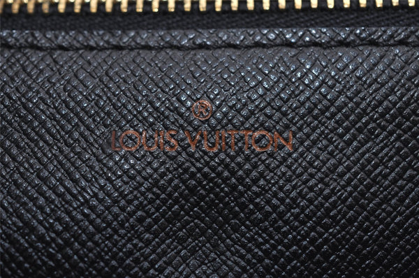 Authentic Louis Vuitton Epi Montaigne 27 Clutch Hand Bag Blue M52655 LV 1619I