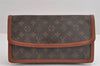 Authentic Louis Vuitton Monogram Pochette Dame GM M51810 Clutch Hand Bag 1619J