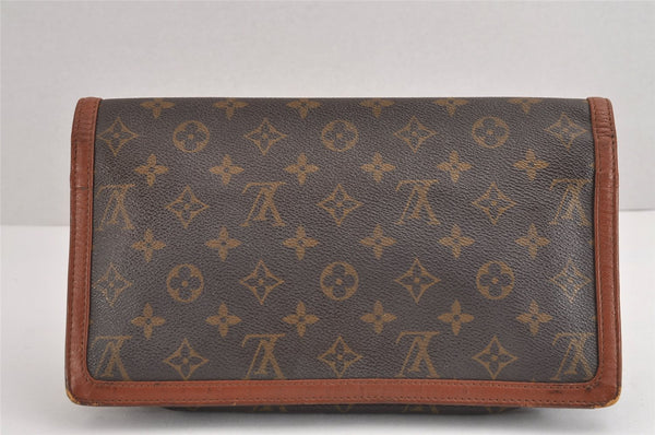 Authentic Louis Vuitton Monogram Pochette Dame GM M51810 Clutch Hand Bag 1619J