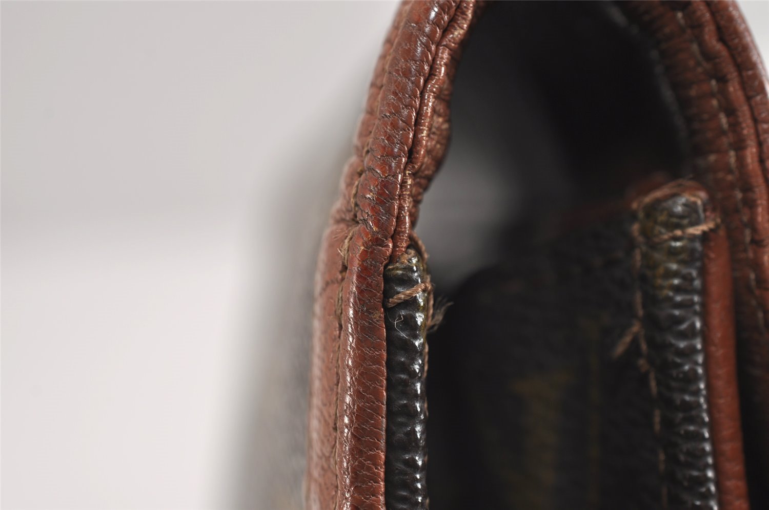 Authentic Louis Vuitton Monogram Pochette Dame GM M51810 Clutch Hand Bag 1619J