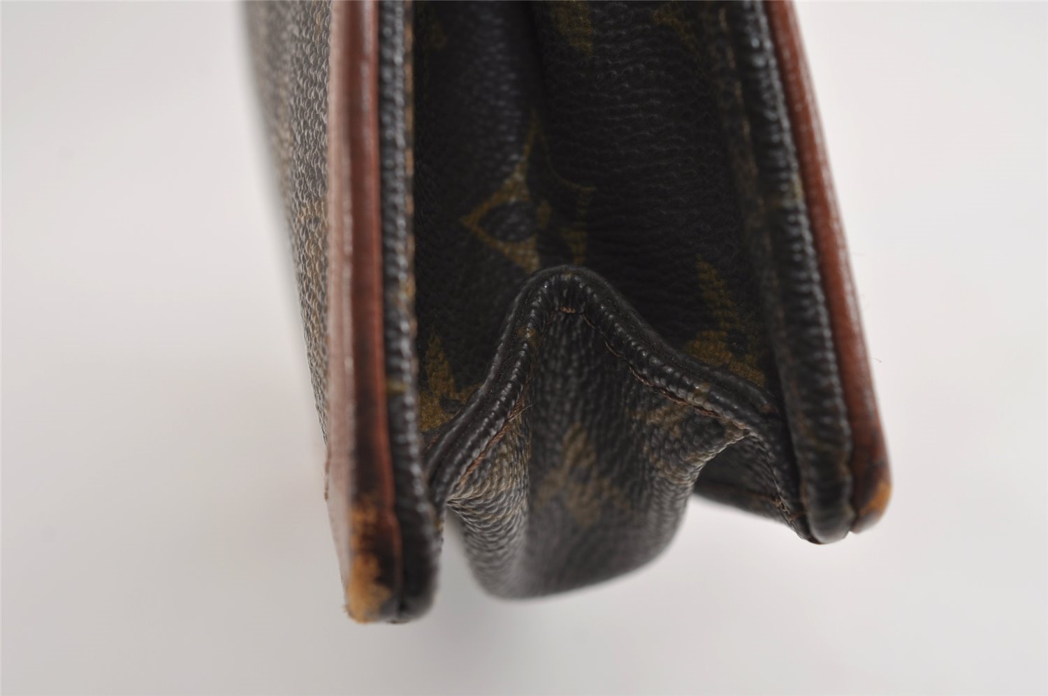 Authentic Louis Vuitton Monogram Pochette Dame GM M51810 Clutch Hand Bag 1619J