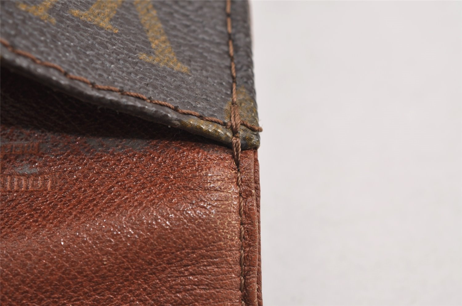 Authentic Louis Vuitton Monogram Pochette Dame GM M51810 Clutch Hand Bag 1619J