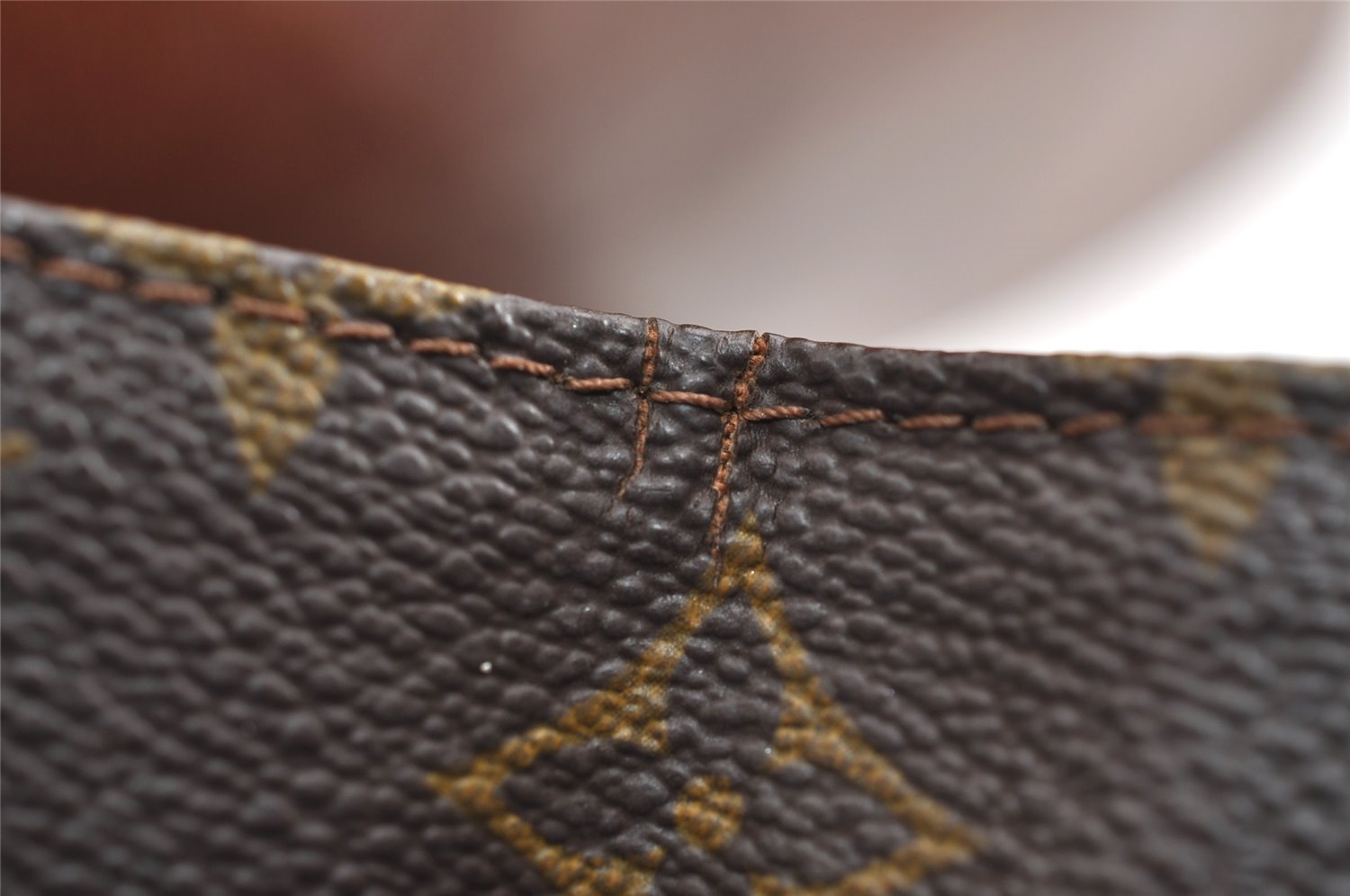 Authentic Louis Vuitton Monogram Pochette Dame GM M51810 Clutch Hand Bag 1619J