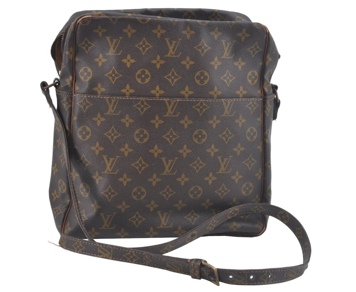 Authentic Louis Vuitton Monogram Marceau Shoulder Cross Bag Old Model Junk 1620J
