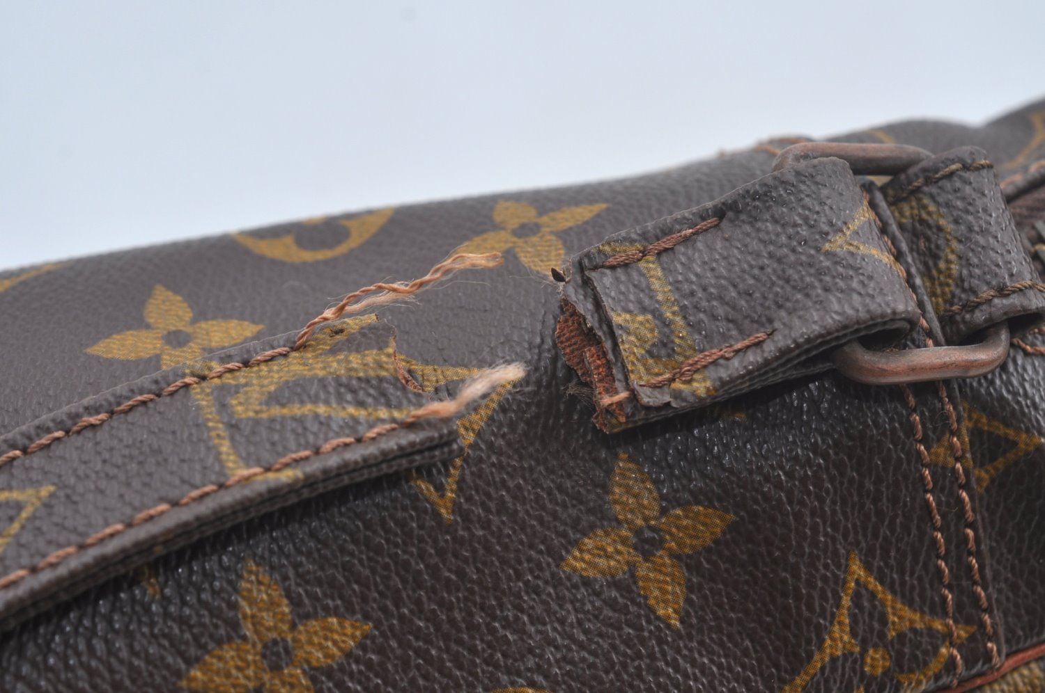 Authentic Louis Vuitton Monogram Marceau Shoulder Cross Bag Old Model Junk 1620J