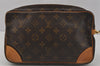 Authentic Louis Vuitton Monogram Marly Dragonne GM M51825 Clutch Bag Junk 1621J