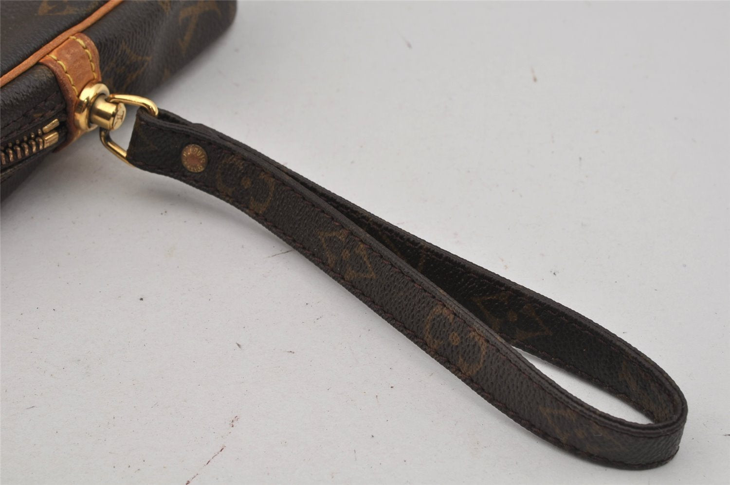 Authentic Louis Vuitton Monogram Marly Dragonne GM M51825 Clutch Bag Junk 1621J