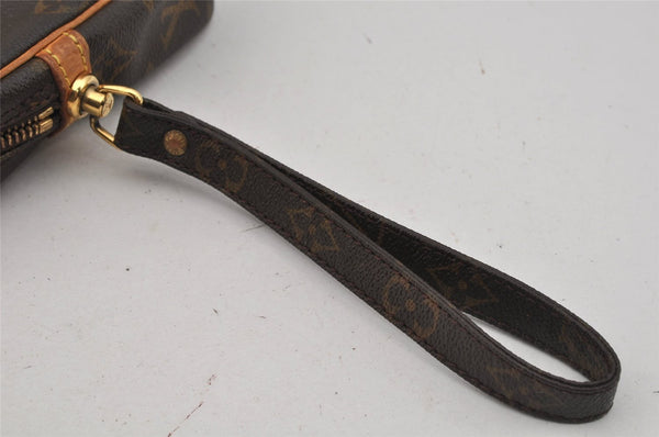 Authentic Louis Vuitton Monogram Marly Dragonne GM M51825 Clutch Bag Junk 1621J