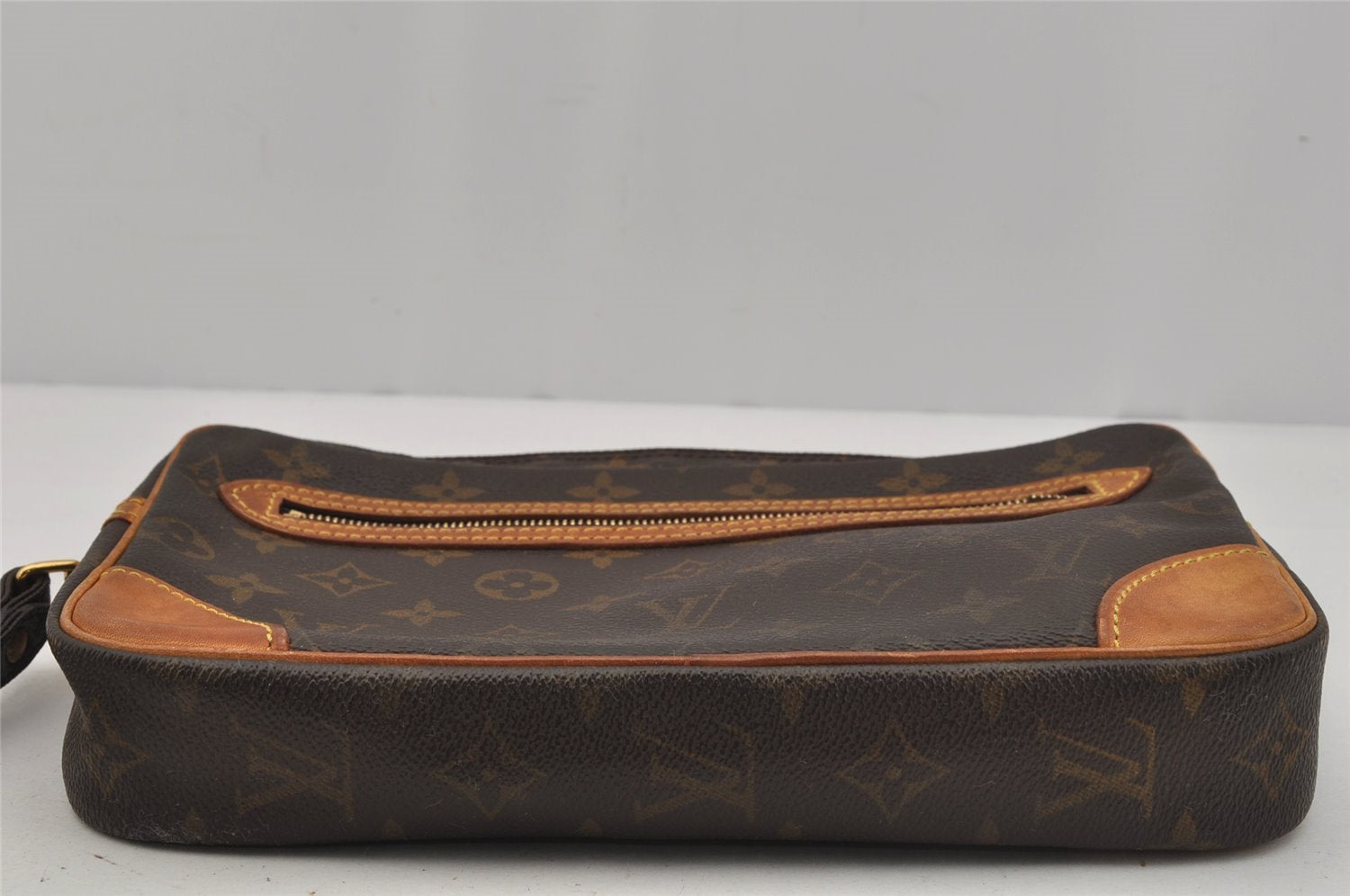 Authentic Louis Vuitton Monogram Marly Dragonne GM M51825 Clutch Bag Junk 1621J