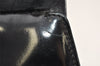 Authentic GUCCI Vintage Shoulder Hand Bag Purse Enamel Black 1621K