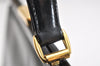 Authentic GUCCI Vintage Shoulder Hand Bag Purse Enamel Black 1621K