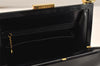 Authentic GUCCI Vintage Shoulder Hand Bag Purse Enamel Black 1621K