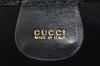 Authentic GUCCI Vintage Shoulder Hand Bag Purse Enamel Black 1621K