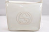 Authentic GUCCI Vintage Shoulder Bag Purse Enamel White Junk 1622K