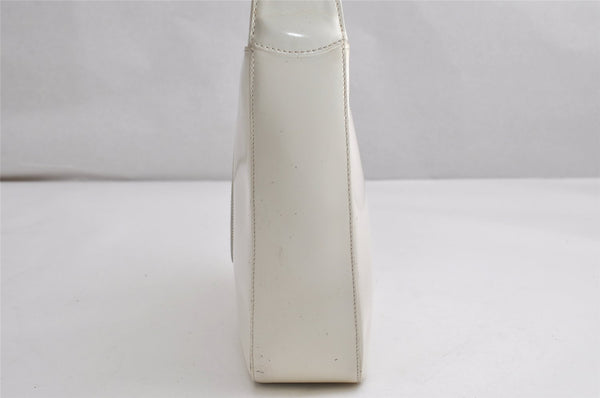 Authentic GUCCI Vintage Shoulder Bag Purse Enamel White Junk 1622K