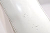 Authentic GUCCI Vintage Shoulder Bag Purse Enamel White Junk 1622K