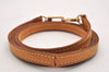 Authentic Louis Vuitton Leather Shoulder Strap Beige 46.3" LV 1623J