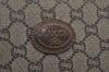 Auth GUCCI Vintage GG Plus Clutch Hand Bag Purse GG PVC Leather Brown Junk 1624J