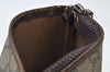 Auth GUCCI Vintage GG Plus Clutch Hand Bag Purse GG PVC Leather Brown Junk 1624J