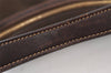 Authentic PRADA Vintage Canvas Leather Shoulder Hand Bag Purse Brown 1625K