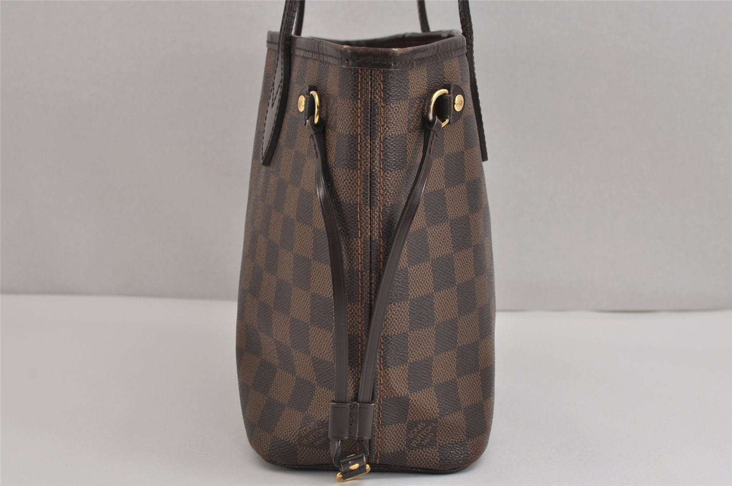 Authentic Louis Vuitton Damier Neverfull PM Shoulder Tote Bag N51109 LV 1626J