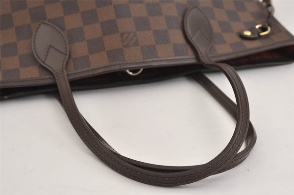 Authentic Louis Vuitton Damier Neverfull PM Shoulder Tote Bag N51109 LV 1626J