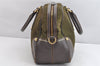 Authentic PRADA Nylon Leather 2Way Hand Bag Khaki Green 1626K