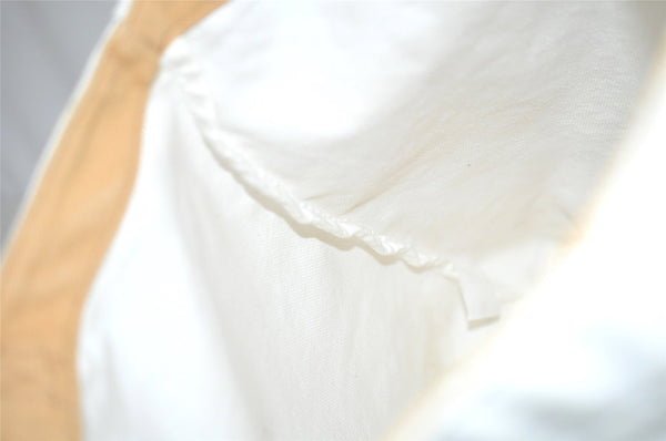 Authentic Louis Vuitton Fondation Exclusive Shoulder Tote Bag Canvas White 1627I