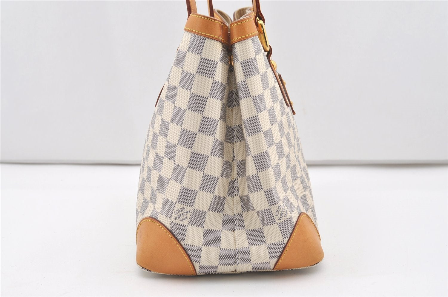 Authentic Louis Vuitton Damier Azur Hampstead PM N51207 Shoulder Tote Bag 1627J