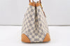 Authentic Louis Vuitton Damier Azur Hampstead PM N51207 Shoulder Tote Bag 1627J