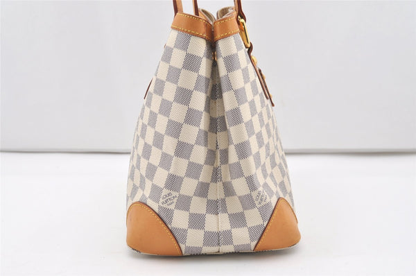 Authentic Louis Vuitton Damier Azur Hampstead PM N51207 Shoulder Tote Bag 1627J